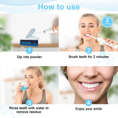 MySmile Teeth Whitening Powder – Natural Enamel Safe Whitening & Stain Remover