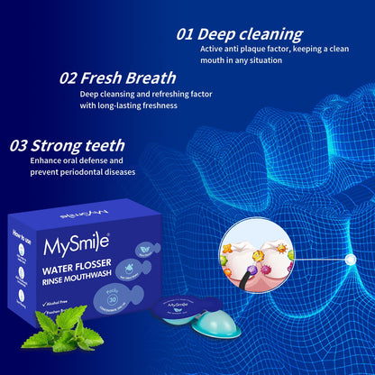 MySmile Water Flosser Mouthwash – Travel Size, 15x Concentrated, Alcohol Free