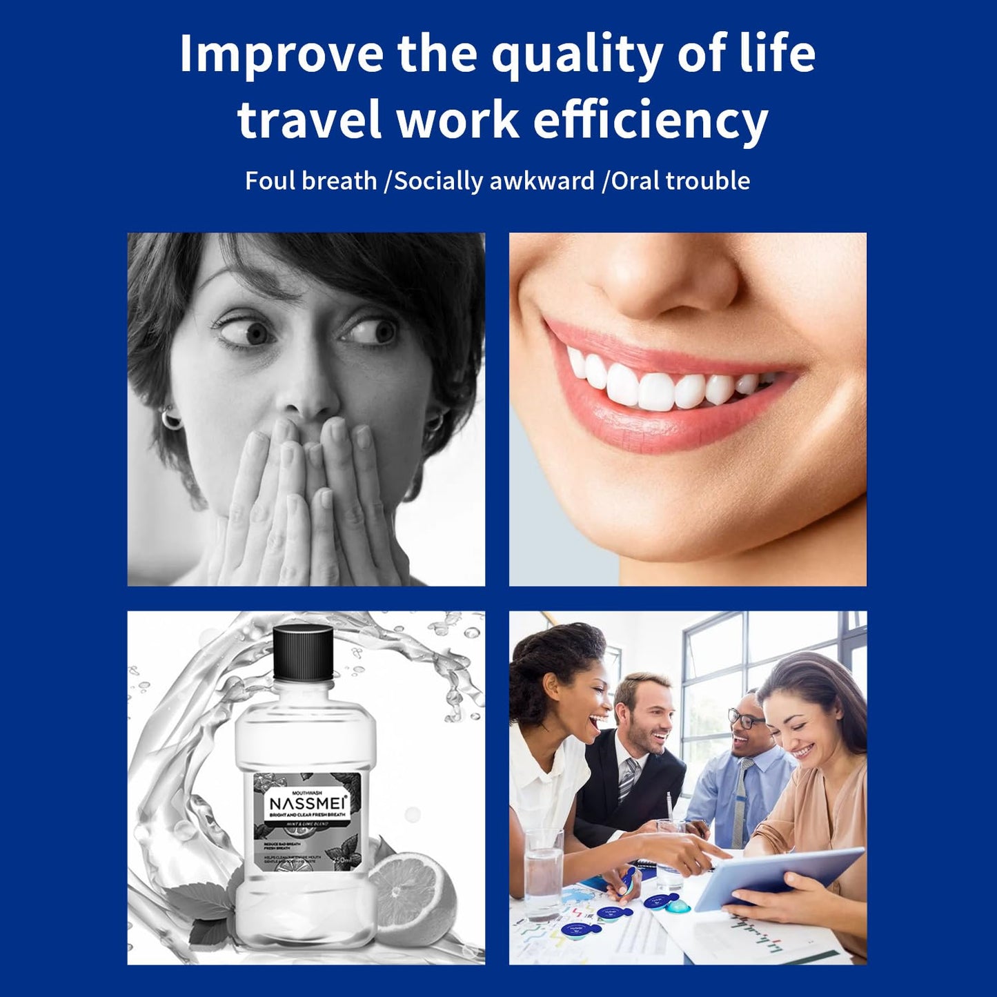 MySmile Water Flosser Mouthwash – Travel Size, 15x Concentrated, Alcohol Free