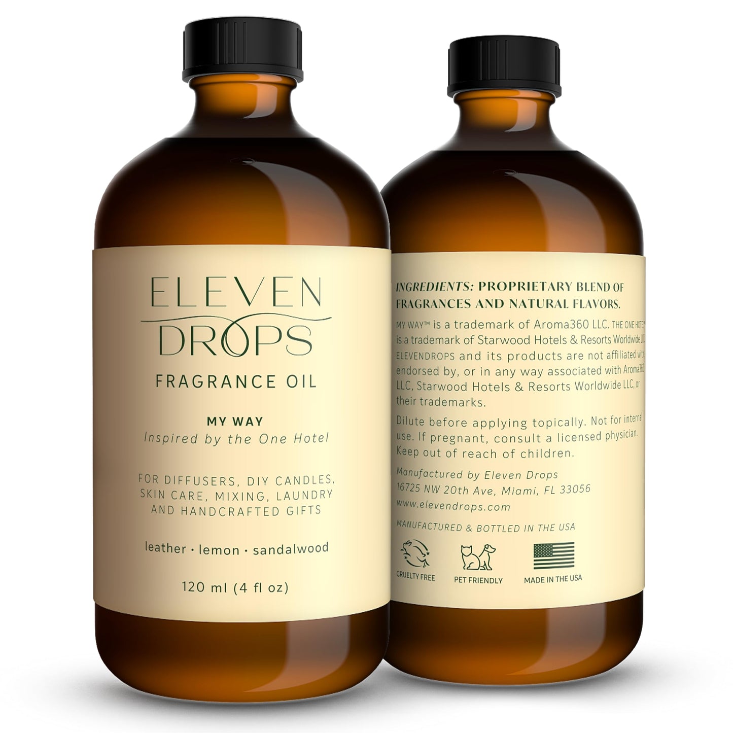 Eleven Drops My Way Diffuser Oil 4oz – Premium Fragrance Inspired by The One Hotel