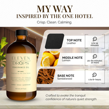 Eleven Drops My Way Diffuser Oil 4oz – Premium Fragrance Inspired by The One Hotel