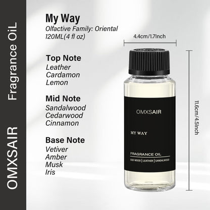 My Way Hotel Diffuser Oil 120ml – Luxury Home Fragrance (Sandalwood, Cedarwood & Iris) | Aromatherapy