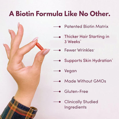 Purity Products MyBiotin ProClinical – 40x Soluble Biotin for Hair, Skin & Nails | 30 Veg Capsules