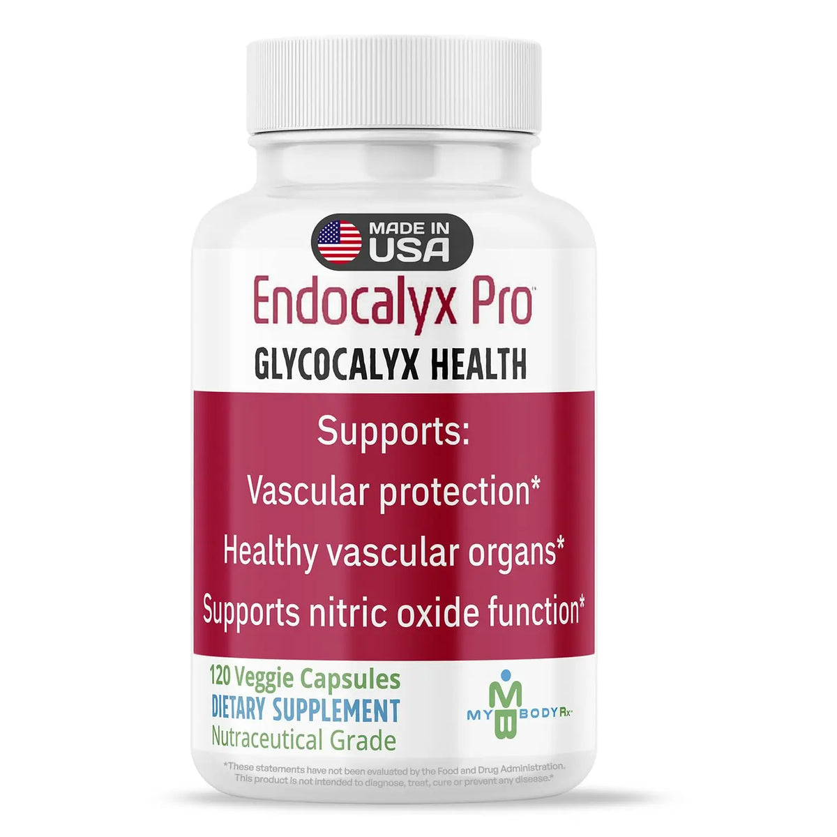 MYBODYRX Endocalyx Pro – Endothelial Glycocalyx Support, 120 Veggie Capsules | Vascular & Microcirculation Health | Patented Formula BritishVita | Premium UK Vitamins & Wellness Supplements