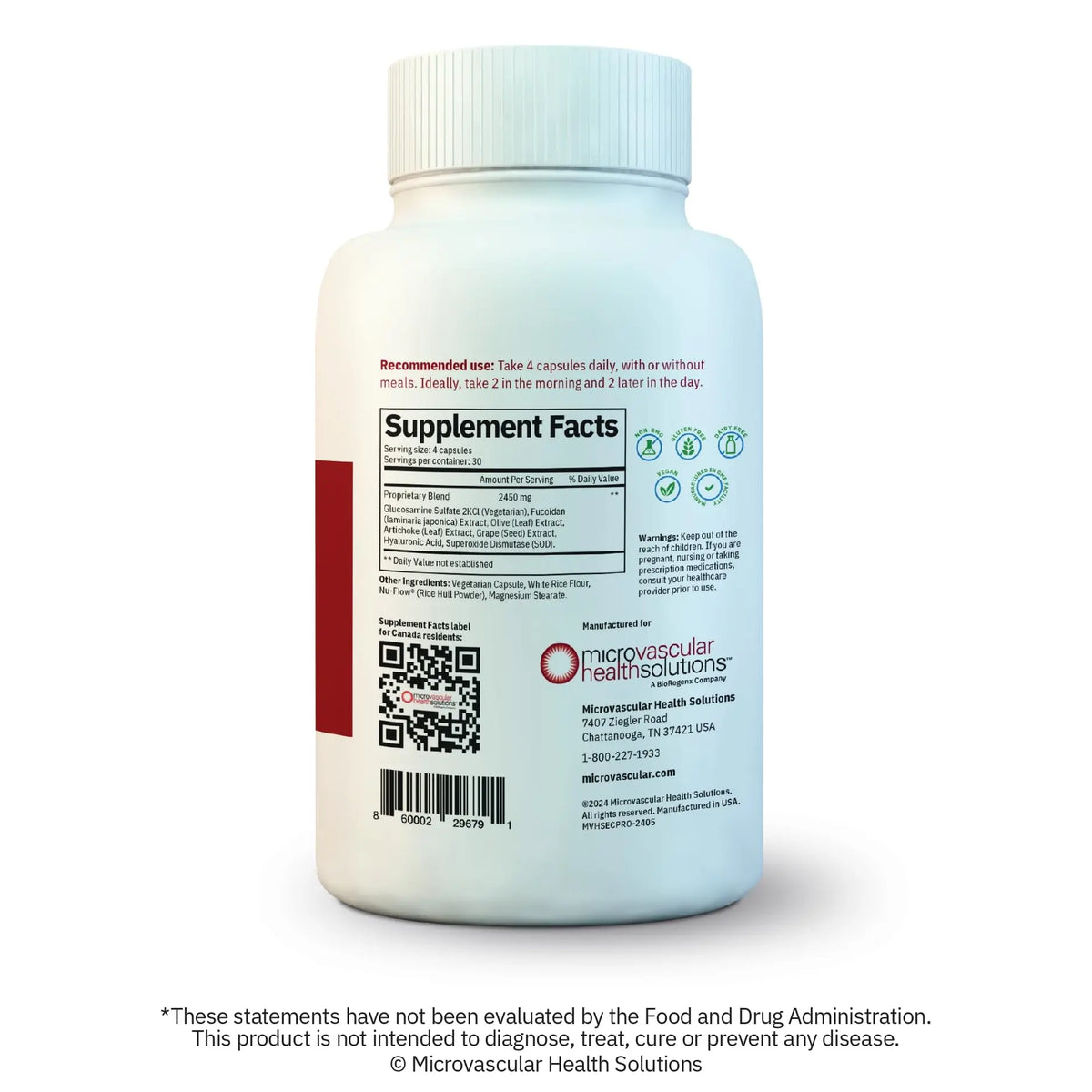 MYBODYRX Endocalyx Pro Supplement – Endothelial Glycocalyx Support for Vascular & Microcirculation Health | 120 Veggie Capsules BritishVita | Premium UK Vitamins & Wellness Supplements