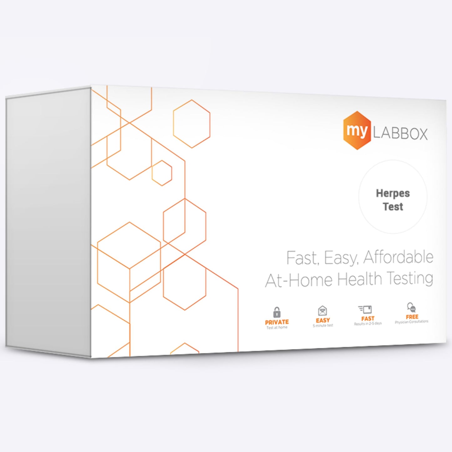 myLAB Box Herpes STD Test Kit – At-Home HSV-2 Antibody Screening for Women & Men