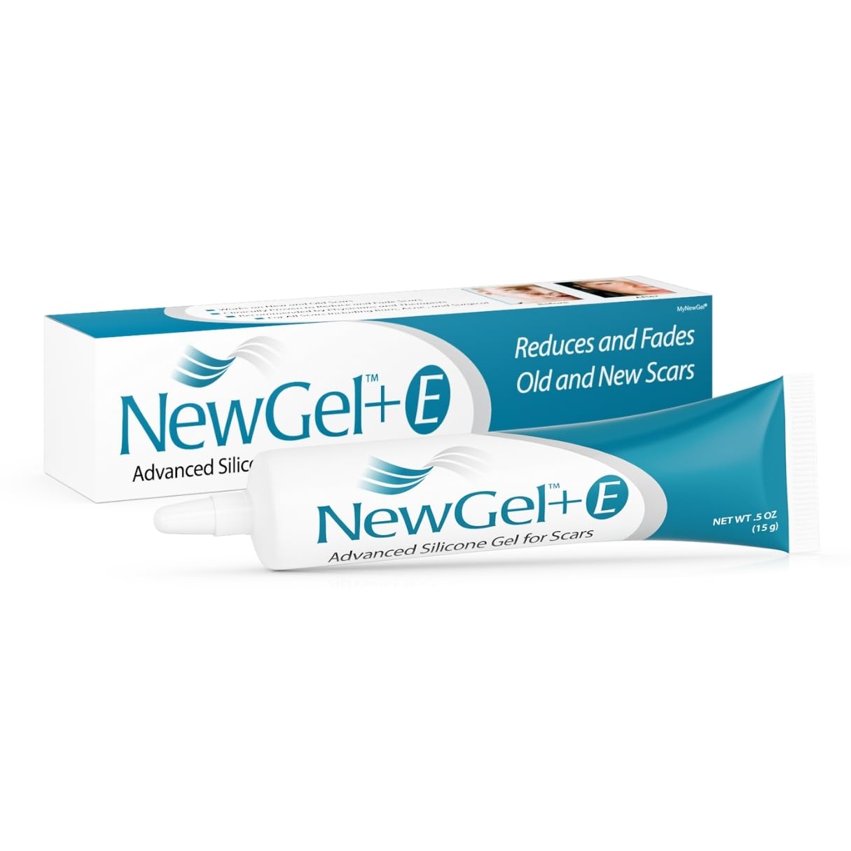 NewGel Plus by MyNewGel – Silicone Scar Gel with Vitamin E (15 g / 0.5 oz)