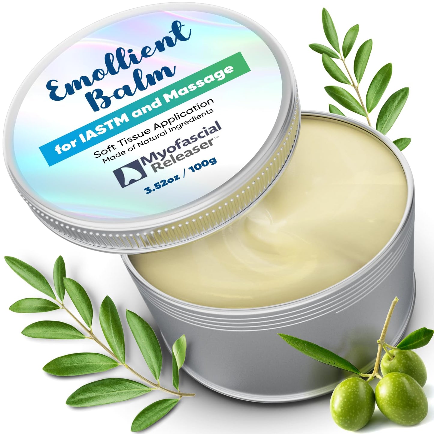Myofascial Releaser Emollient Balm – Natural Massage Oil for IASTM, Gua Sha & Muscle Relief