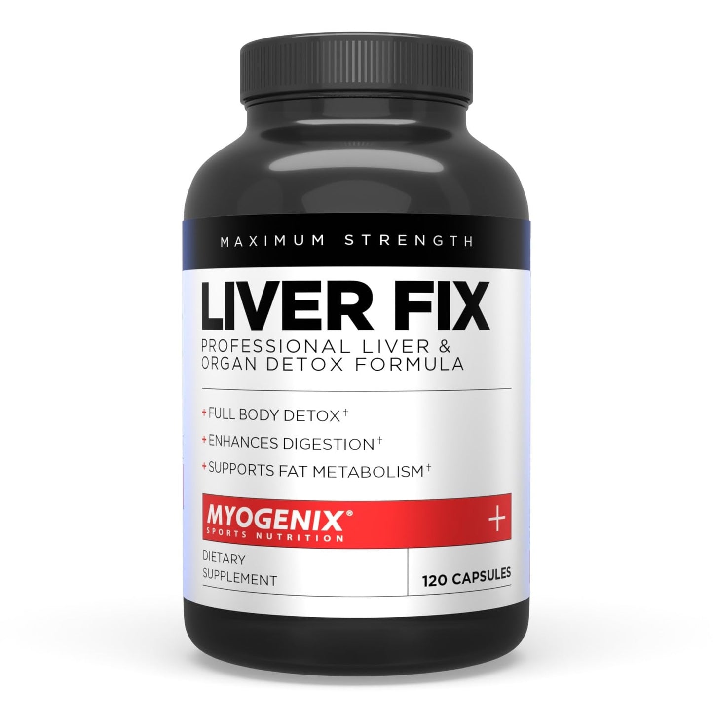 Myogenix Liver Fix – Professional Liver Detox Formula for Digestion & Fat Metabolism | 120 Capsules