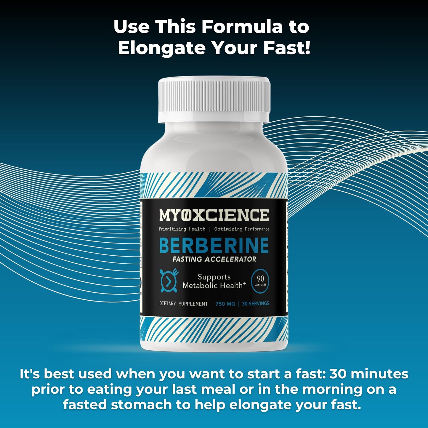 MYOXCIENCE Berberine Fasting Accelerator | Himaberb Berberine HCl + ALA & Biotin - 90 Capsules
