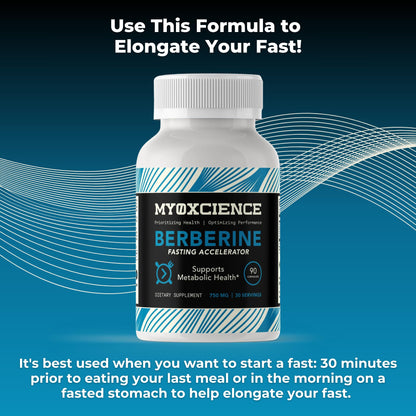 MYOXCIENCE Berberine Fasting Accelerator | Himaberb Berberine HCl + ALA & Biotin - 90 Capsules