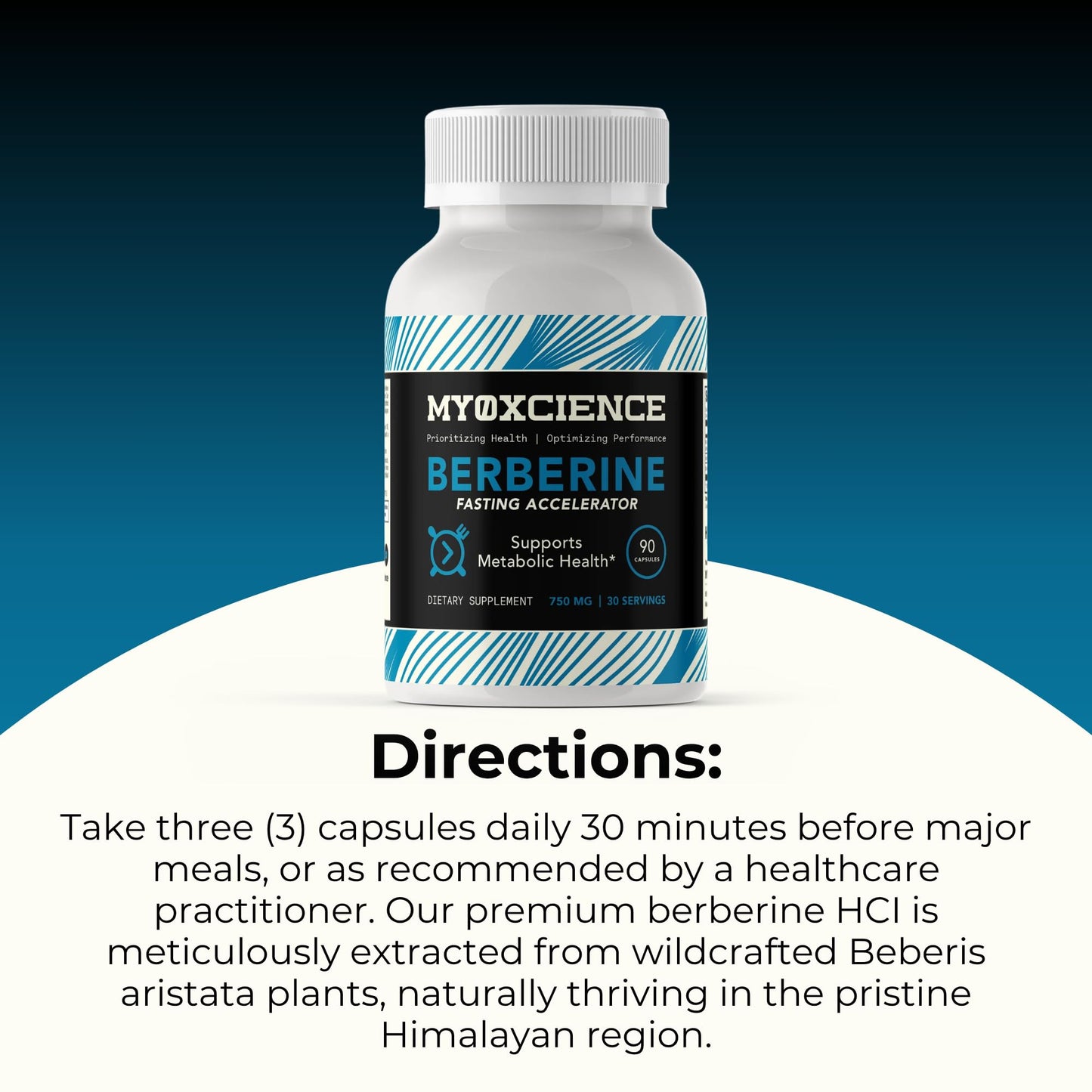 MYOXCIENCE Berberine Fasting Accelerator | Himaberb Berberine HCl + ALA & Biotin - 90 Capsules