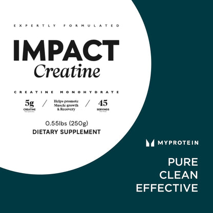Myprotein Creatine Monohydrate Powder – 100 Servings (1.1 lbs), Pure Unflavored, Pre/Post Workout