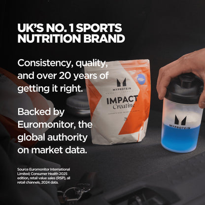 Myprotein Creatine Monohydrate Powder – Unflavored, 50 Servings (0.55 lb) – Pre & Post Workout Supplement
