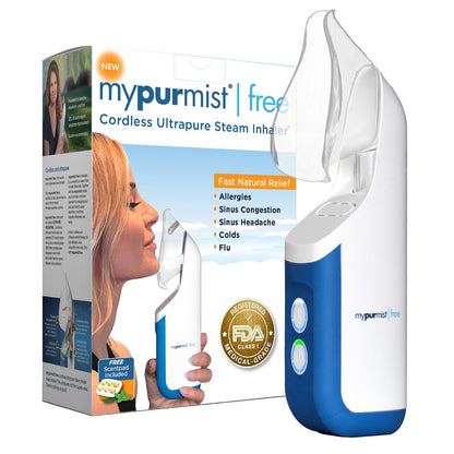 Mypurmist Free Ultrapure Cordless Steam Inhaler | Portable Steam Therapy