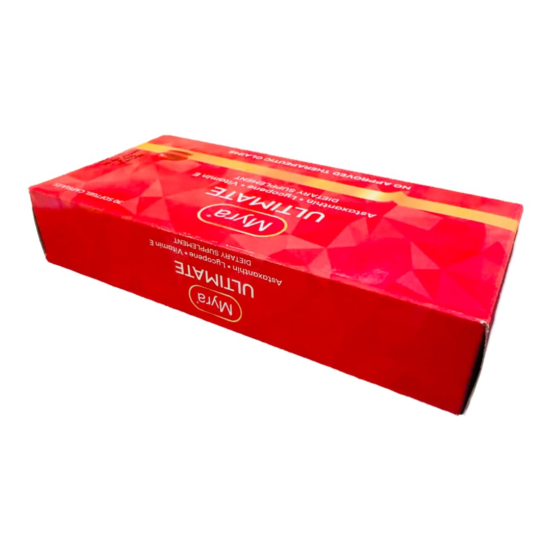 Myra Utimate with Astaxanthin, Lycopene & Vitamin E | 30 Softgel Capsules