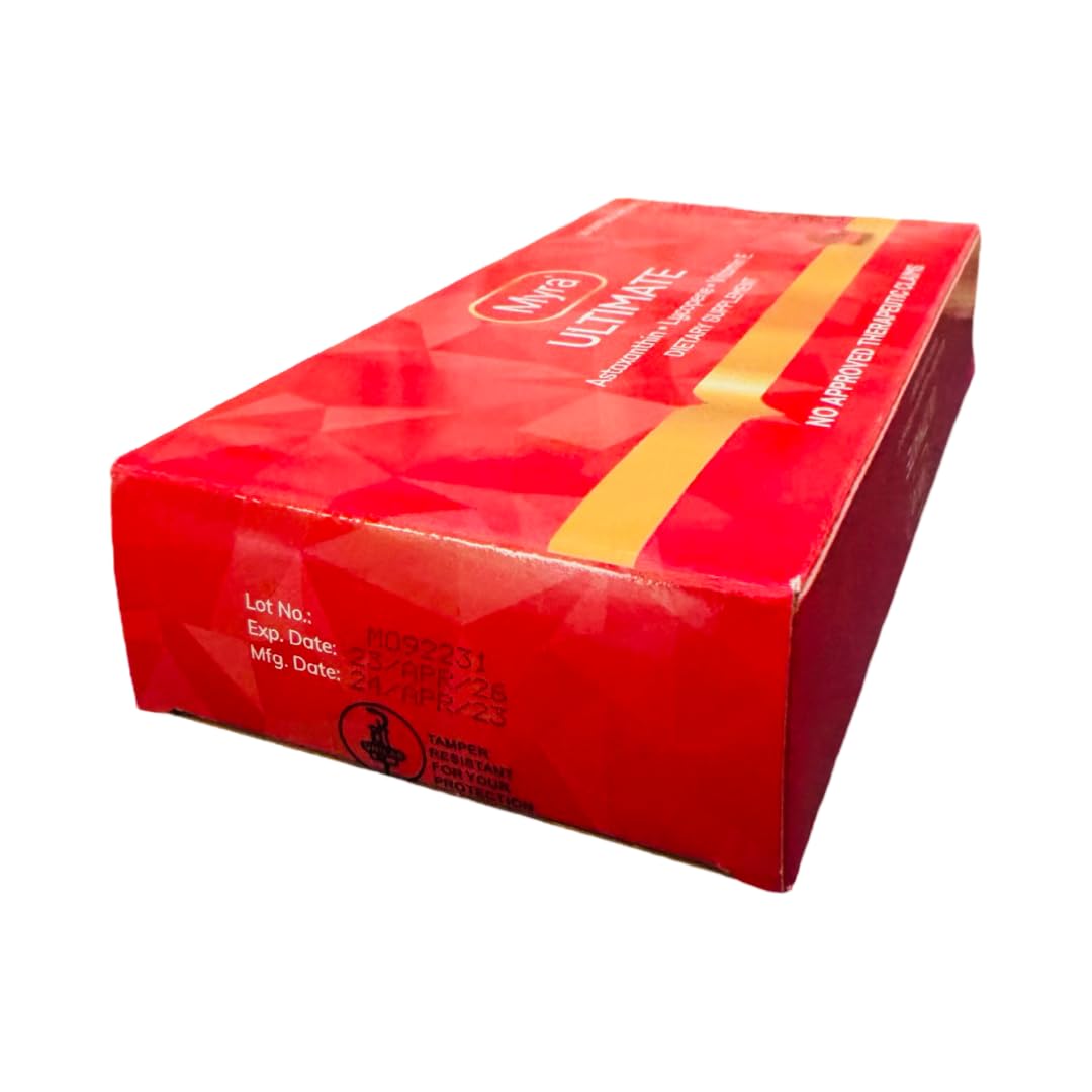 Myra Utimate with Astaxanthin, Lycopene & Vitamin E | 30 Softgel Capsules