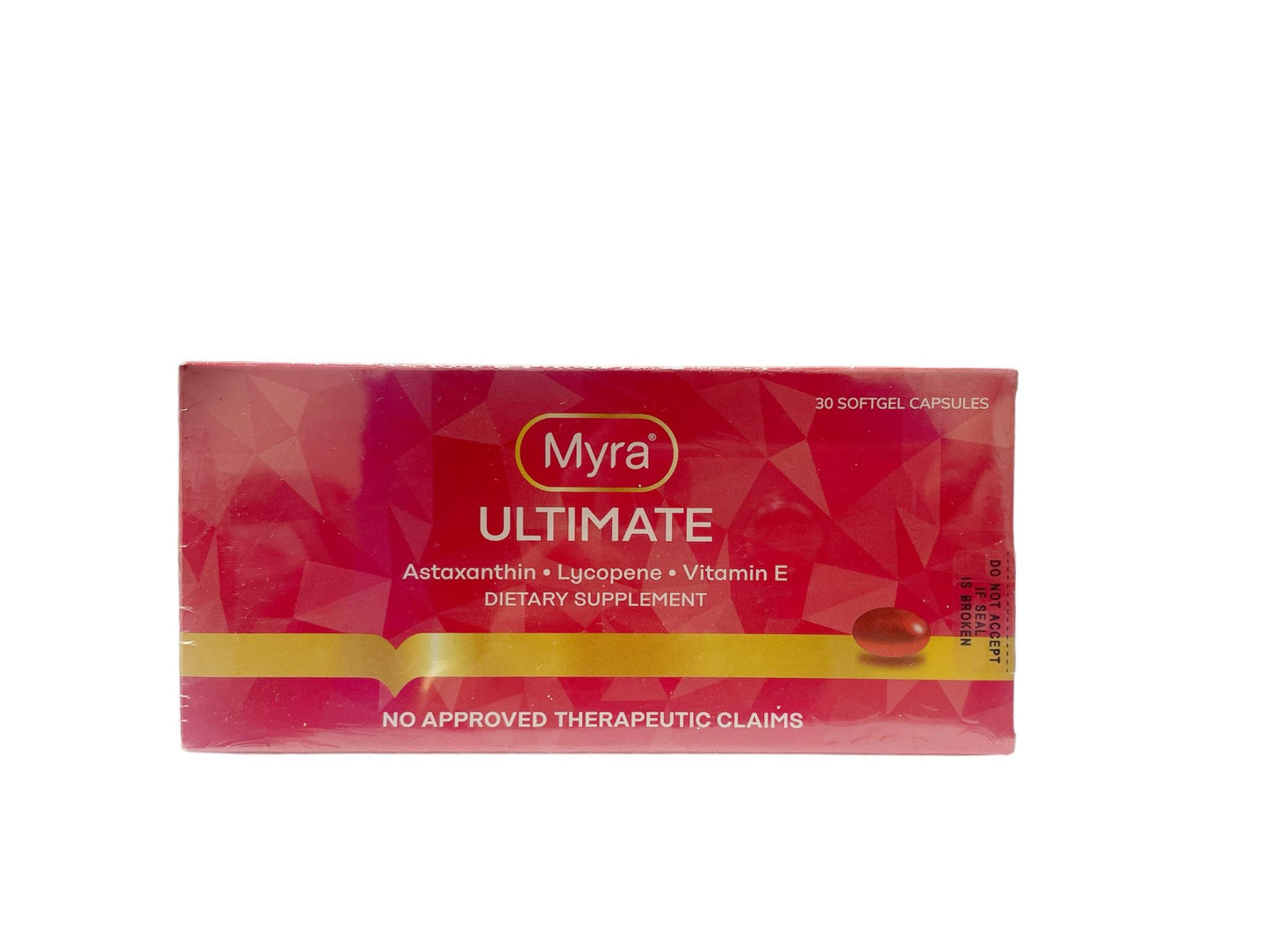 Generic Myra Utimate Capsules: Astaxanthin, Lycopene and Vitamin E - 30 Softgel Capsules