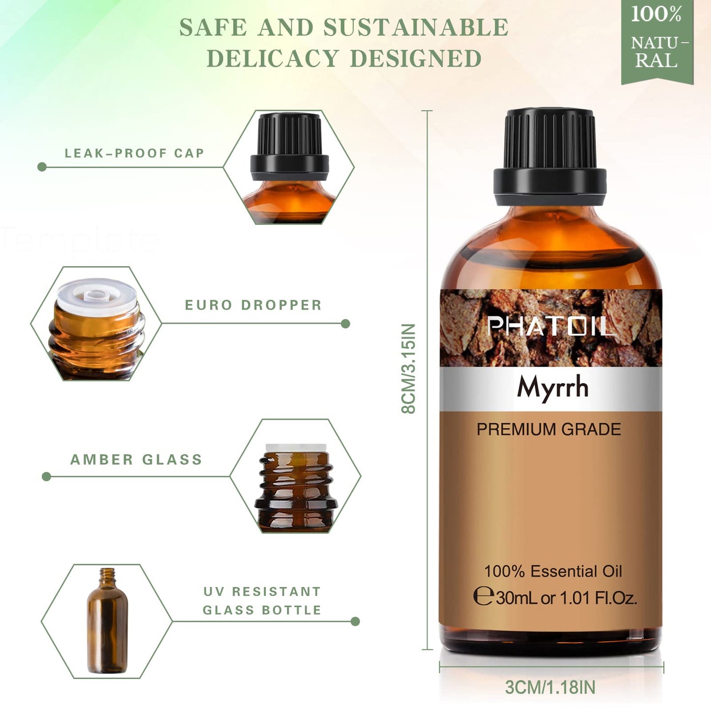 Myrrh Essential Oil 30ml – PHATOIL Pure Essential Oil for Aromatherapy
