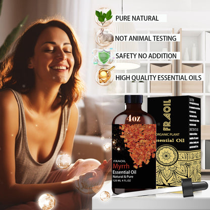 Myrrh Essential Oil 4 Oz (120 ml) – Diffuser, DIY, Candles & Soaps | FRAOIL
