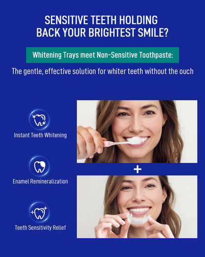MySmile 7-Day Teeth Whitening Bundle - 12% Hydrogen Peroxide Trays + Fluoride-Free Nano Hydroxyapatite Toothpaste