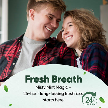 MySmile Fluoride Free Toothpaste with Nano Hydroxyapatite for Sensitive Teeth – Enamel Strength, Remineralization & Bright Teeth | Misty Mint 4.2oz