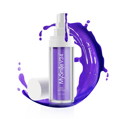 MySmile Purple Toothpaste - Color Correction & Brightening (30ML) | Non-Sensitive, Fresh Mint