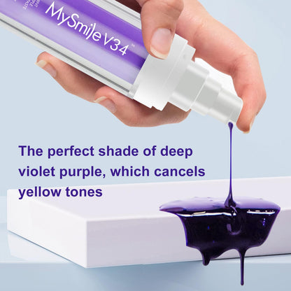MySmile Purple Toothpaste - Color Correction & Brightening (30ML) | Non-Sensitive, Fresh Mint