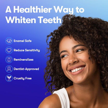 MySmile Teeth Whitening Strips - Hydroxyapatite-Infuse, Enamel-Safe, Non-Slip 14 Treatments Kit (28 Count)