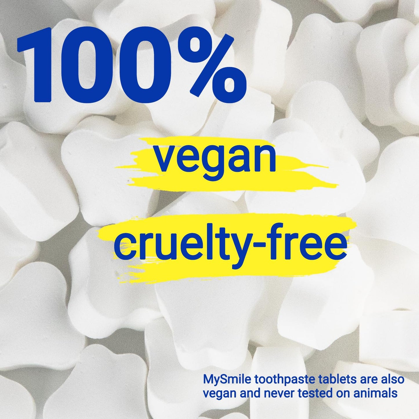 MySmile Toothpaste Tablets - Nano Hydroxyapatite, Fluoride-Free, Coconut Oil Mouthwash Tablets