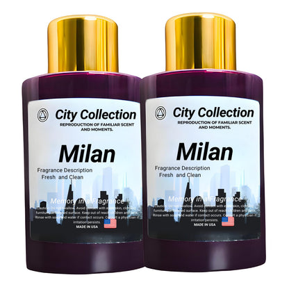 Mystic Romance Milan Aroma Oil Blend – Pack of 2 x 120ml Purple Bottles | Made in USA