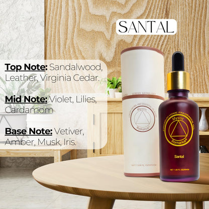 Mystic Romance Santal Premium Home Fragrance Oil (50ml) for Diffusers and Lamps