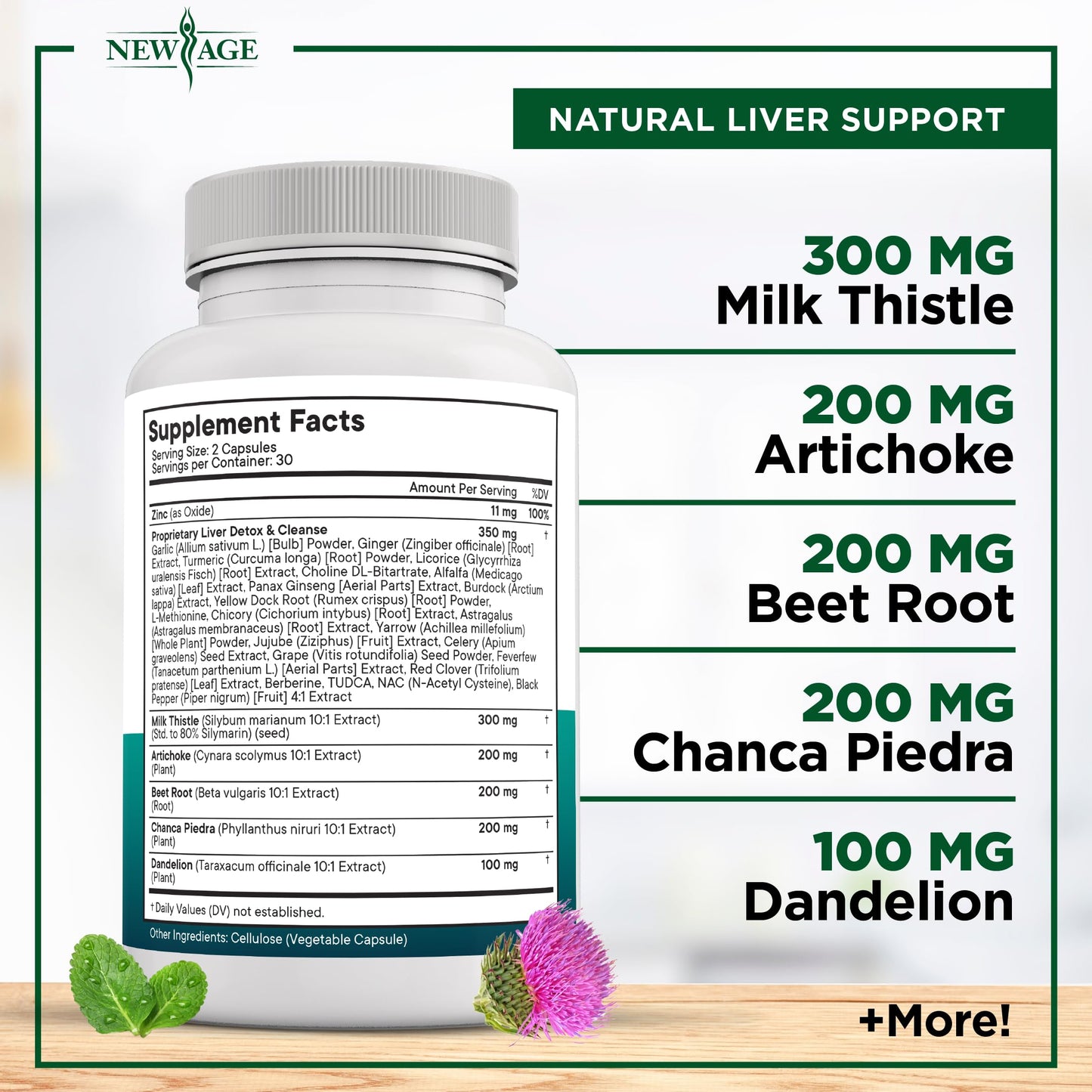 Liver Cleanse Detox & Repair – Milk Thistle & Chanca Piedra Liver Support | 120 Count