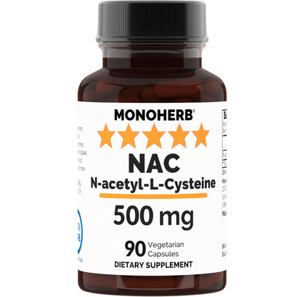 N-Acetyl-L-Cysteine (NAC) 500 mg – 90 Veg Capsules