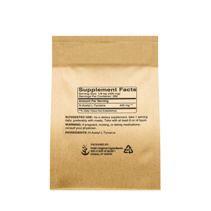 Pure Original N-Acetyl L-Tyrosine Powder (4 oz) – NALT, Always Pure, No Fillers