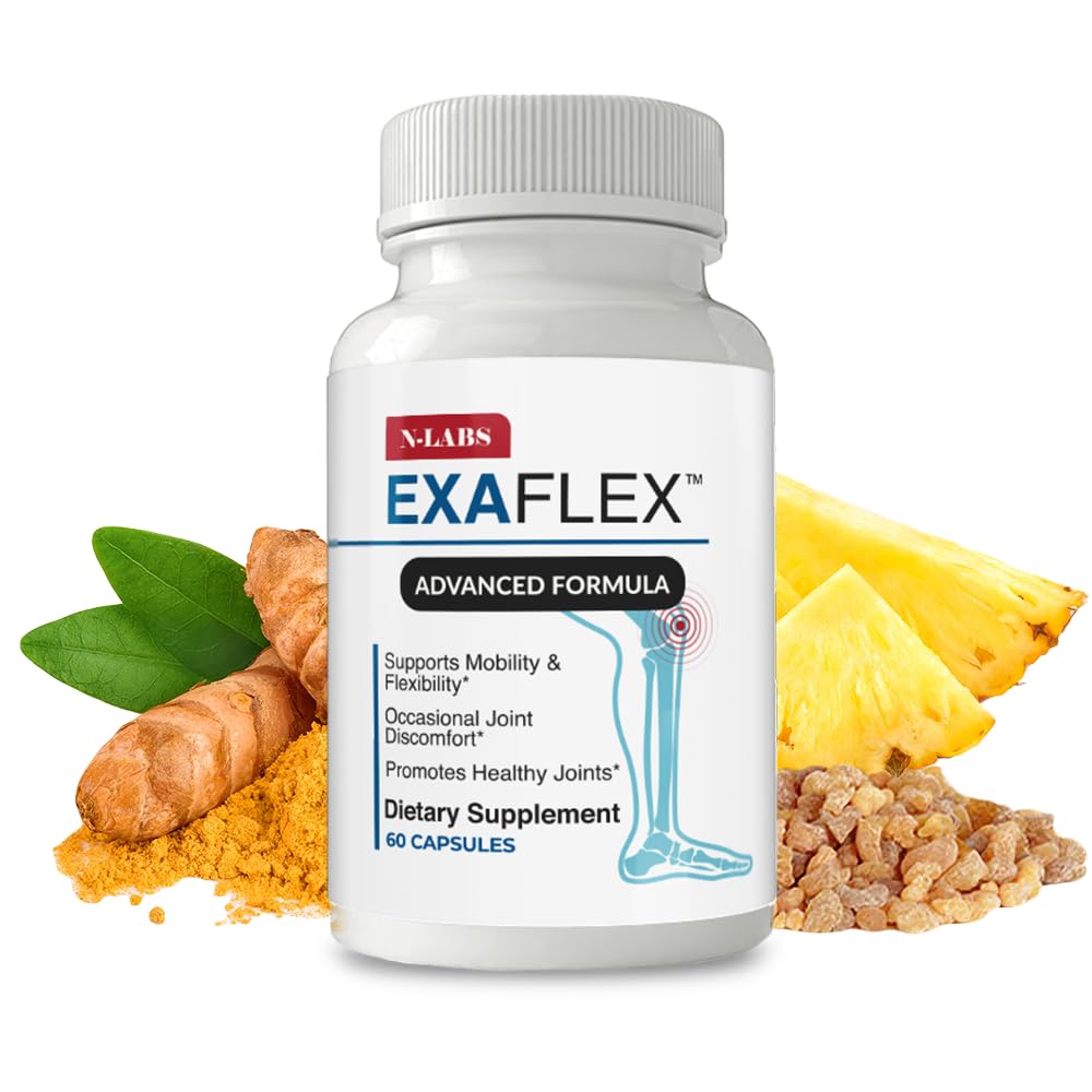 N-Labs ExaFlex Glucosamine Chondroitin MSM Capsules | Joint Support – Made in USA