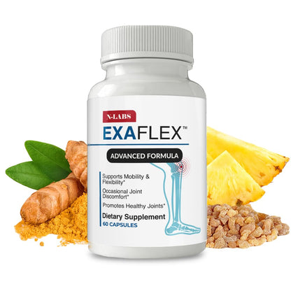 N-Labs ExaFlex Glucosamine Chondroitin MSM Capsules | Joint Support – Made in USA