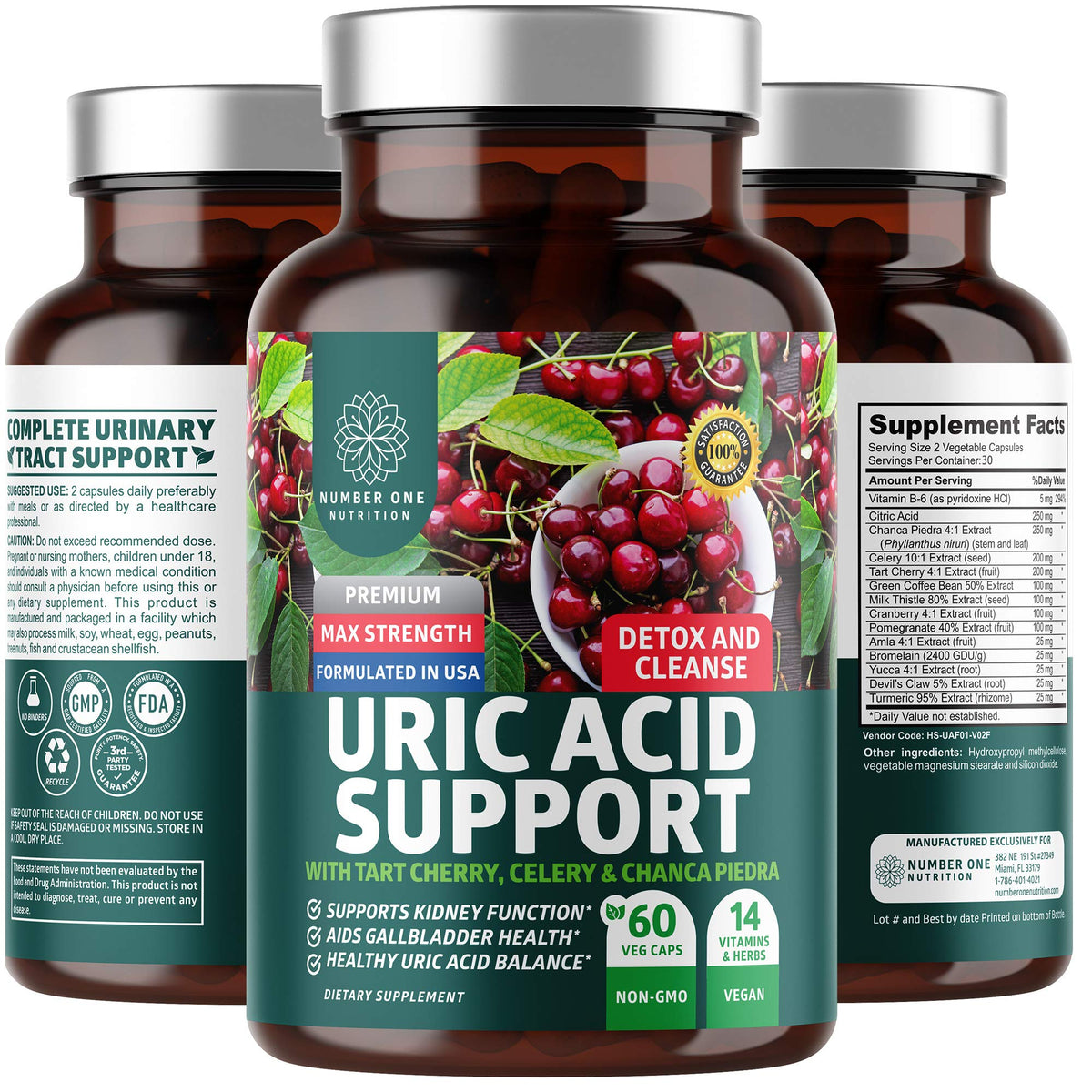 N1N Premium Uric Acid Support Supplement – 14x Potent Herbs, All Natural Kidney & Uric Acid Cleanse BritishVita | Premium UK Vitamins & Wellness Supplements