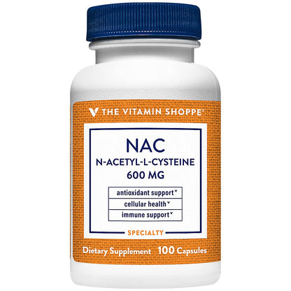 NAC N-Acetyl-L-Cysteine 600 MG - Immune & Antioxidant Support | The Vitamin Shoppe