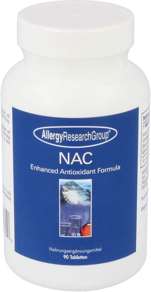 Allergy Research Group NAC Enhanced – N-Acetyl-L-Cysteine for Glutathione & Immune Support (90 Count)
