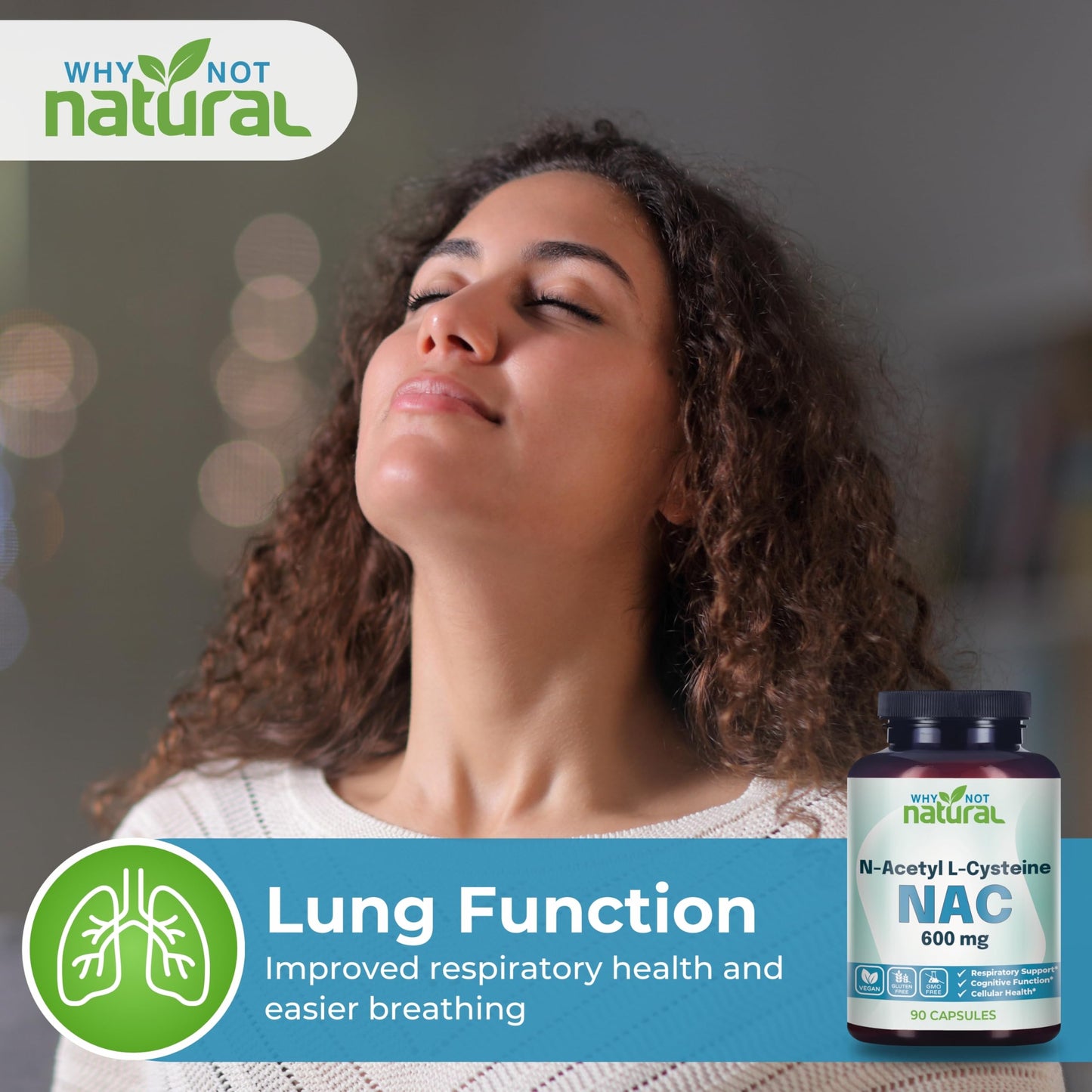 NAC Supplement 600 mg – N-Acetyl Cysteine Capsules | Pure, No Fillers