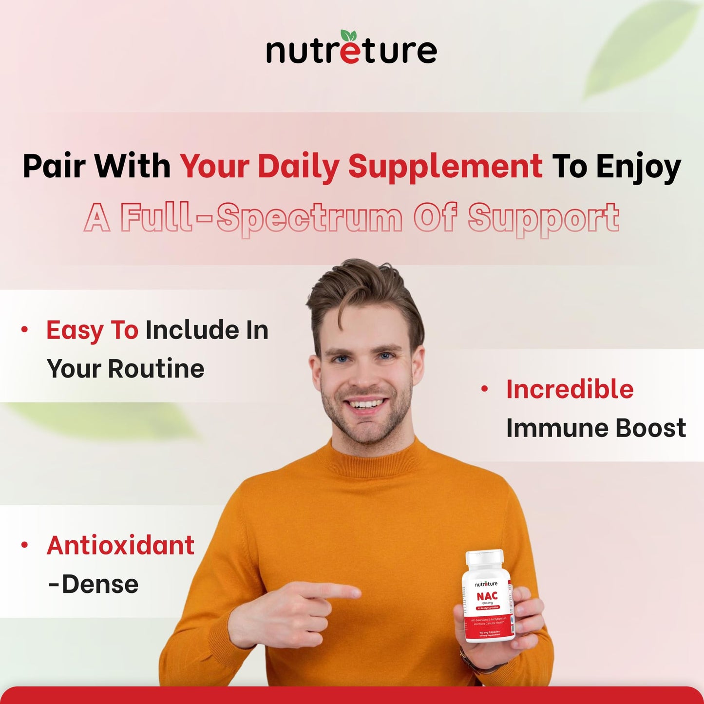 NAC Supplement – N-Acetyl Cysteine 600 mg | Liver Health with Selenium & Molybdenum | 100 Capsules