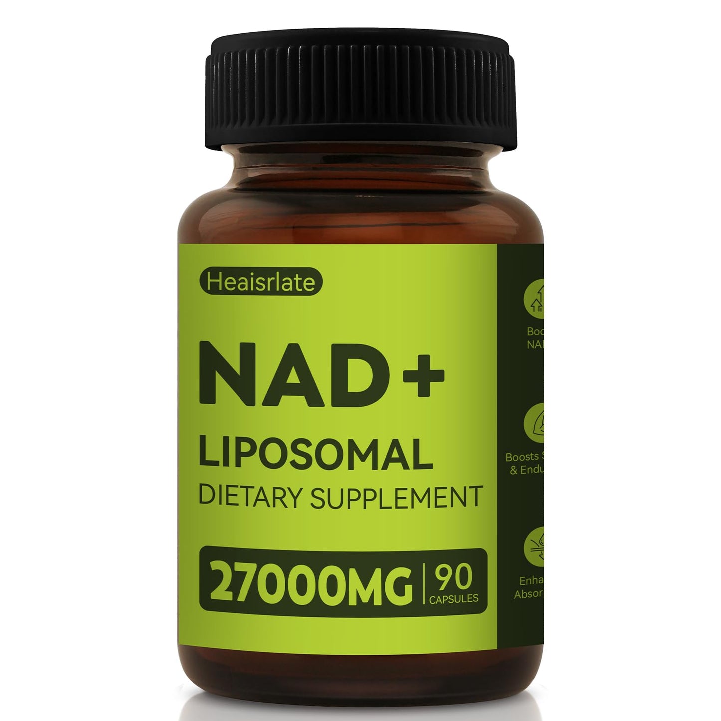 NAD+ 1000mg with Resveratrol & Quercetin — Anti-Aging NAD Supplement, Brain Health & Energy — 90 Caps