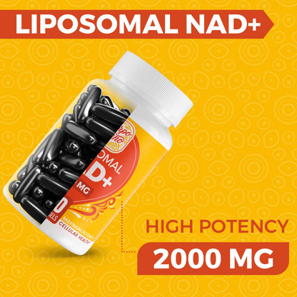 Cuerpo Sano 2000 MG NAD Supplement – Liposomal NAD+ with High Absorption, 60 Softgels