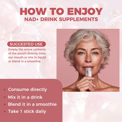 NAD+ Liquid Supplement 1000mg – NR, Resveratrol & PQQ for Cellular Energy