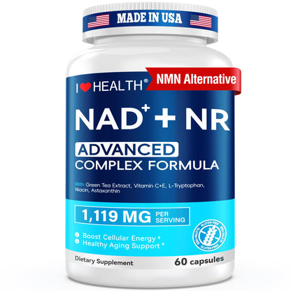 NAD Supplement 1119 mg with NR – Advanced Complex | 60 Capsules | Made in USA