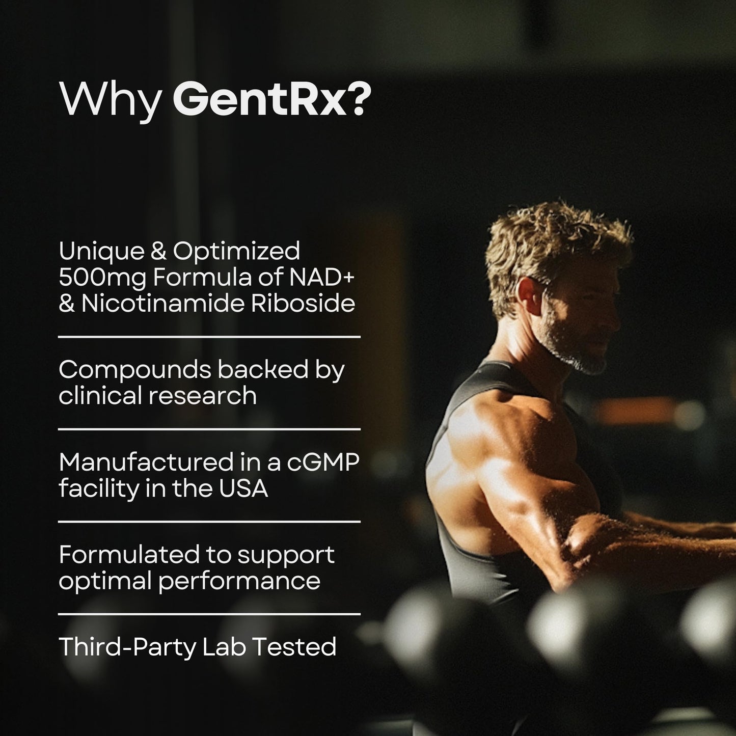 NAD+ & NR Supplement - Third-Party Tested, USA Made, 30-Day Supply