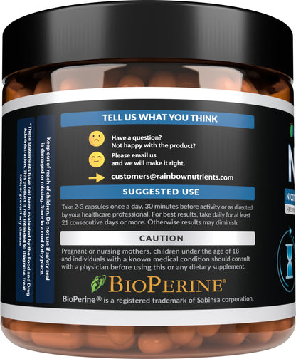 NAD+ Supplement with Nicotinamide Riboside, Resveratrol, Quercetin & BioPerine® | High Absorption
