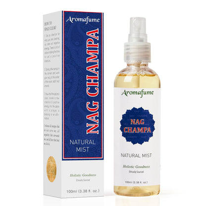 Nag Champa Natural Mist Spray by Aromafume | 100 ml | Sandalwood, Jasmine, Ylang Ylang & Champa