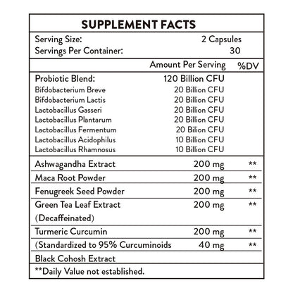 Nahid Liver Support Supplement – 120B CFUs Probiotics, 60 Capsules